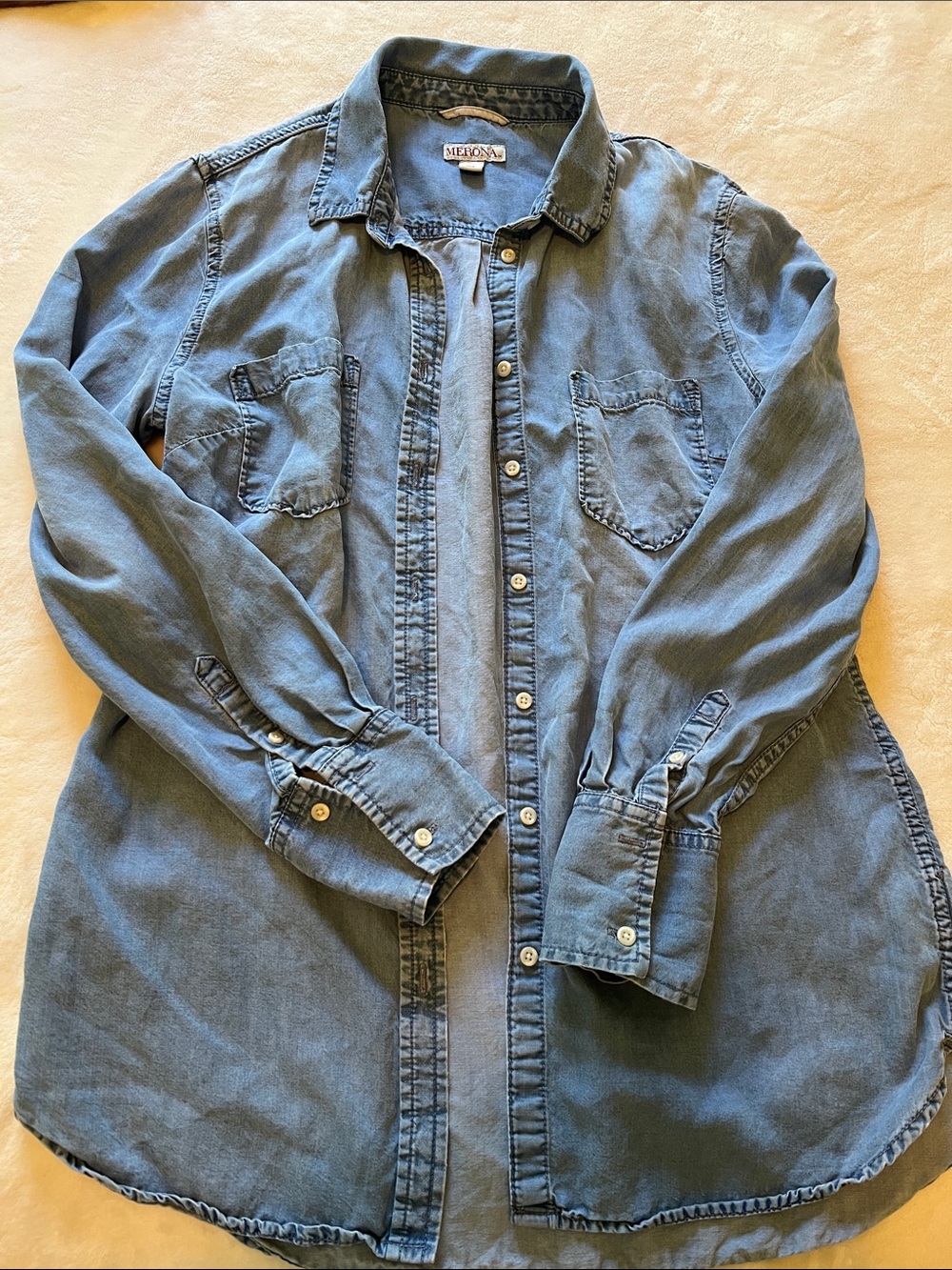 Merona Light Blue Denim Shirt
